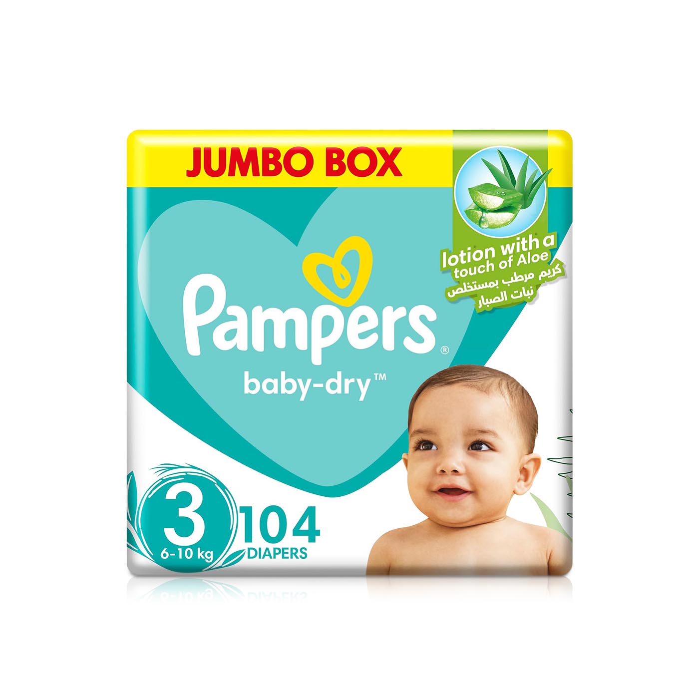 Pampers Aloe Vera Size 3 Midi Diapers x 104