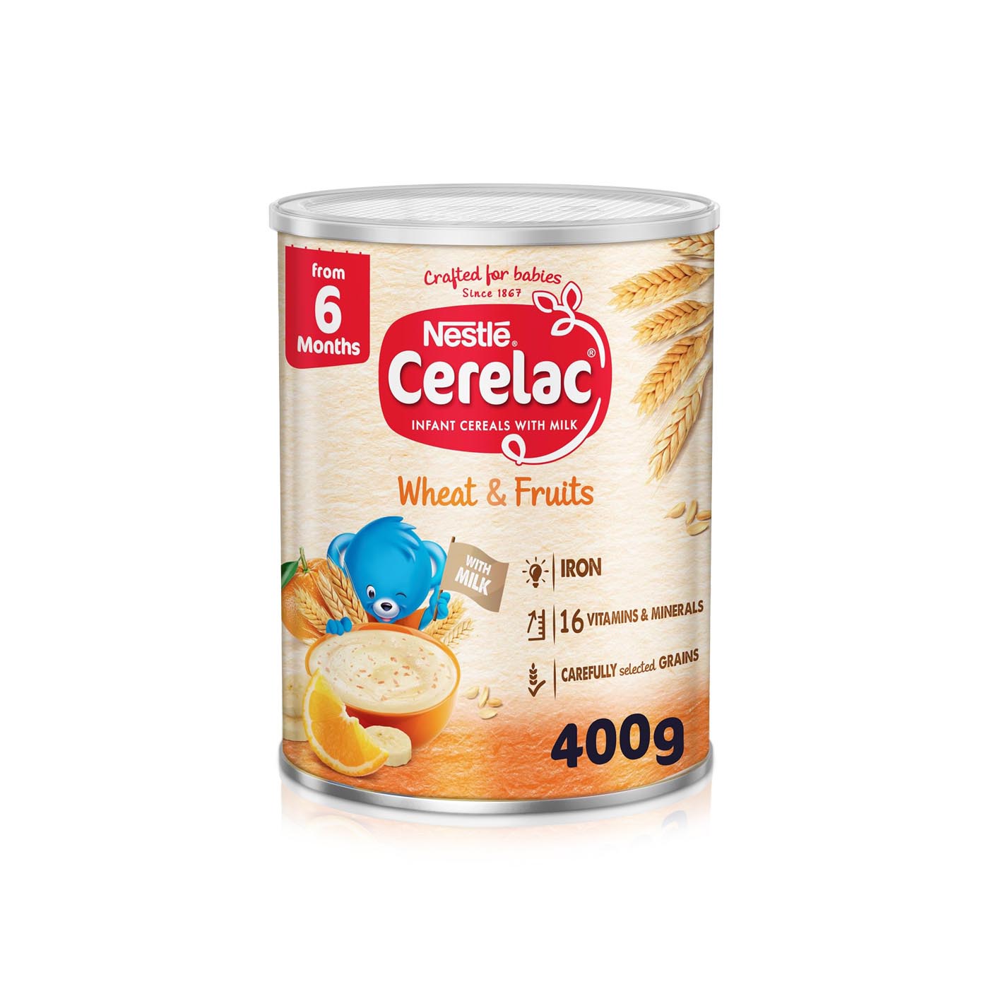 Nestlé Cerelac Wheat & Fruits Infant Cereal 400g (6+ Months)