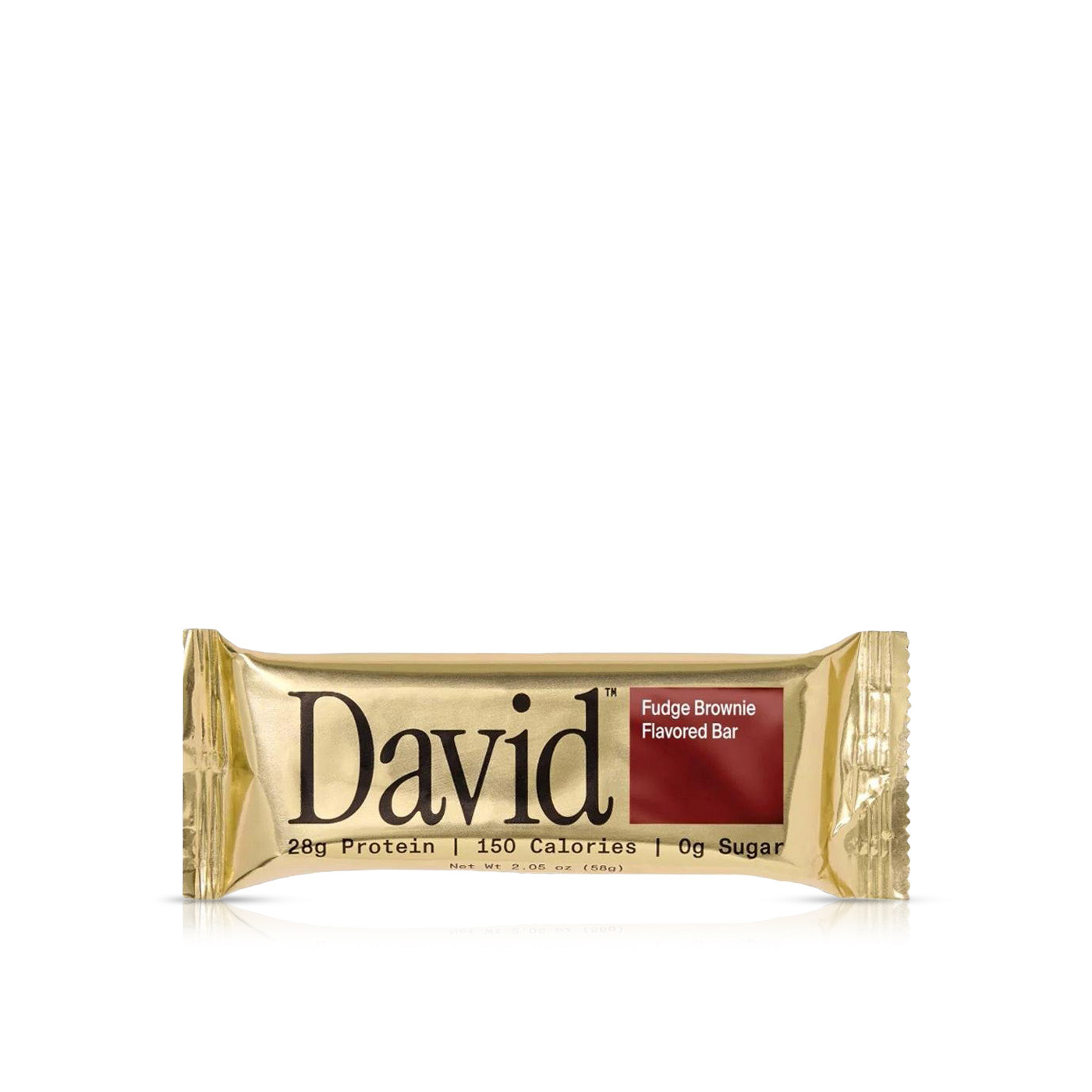 David Protein Bar Fudge Brownie Flavored Bar 58g