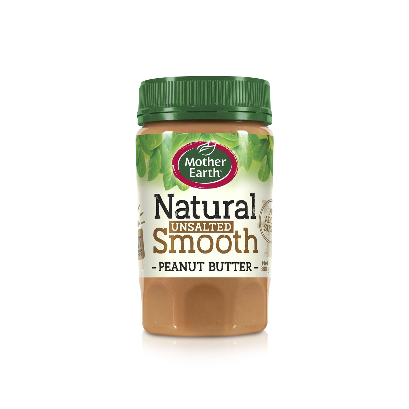 Mother Earth Natural Unsalted Smooth Peanut Butter 380g