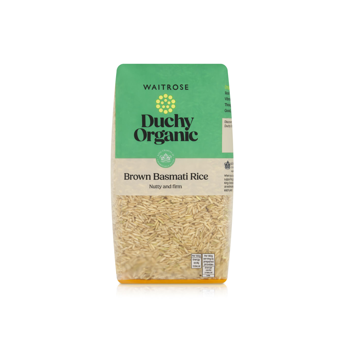 Waitrose Duchy Organic Brown Basmati Rice 1kg