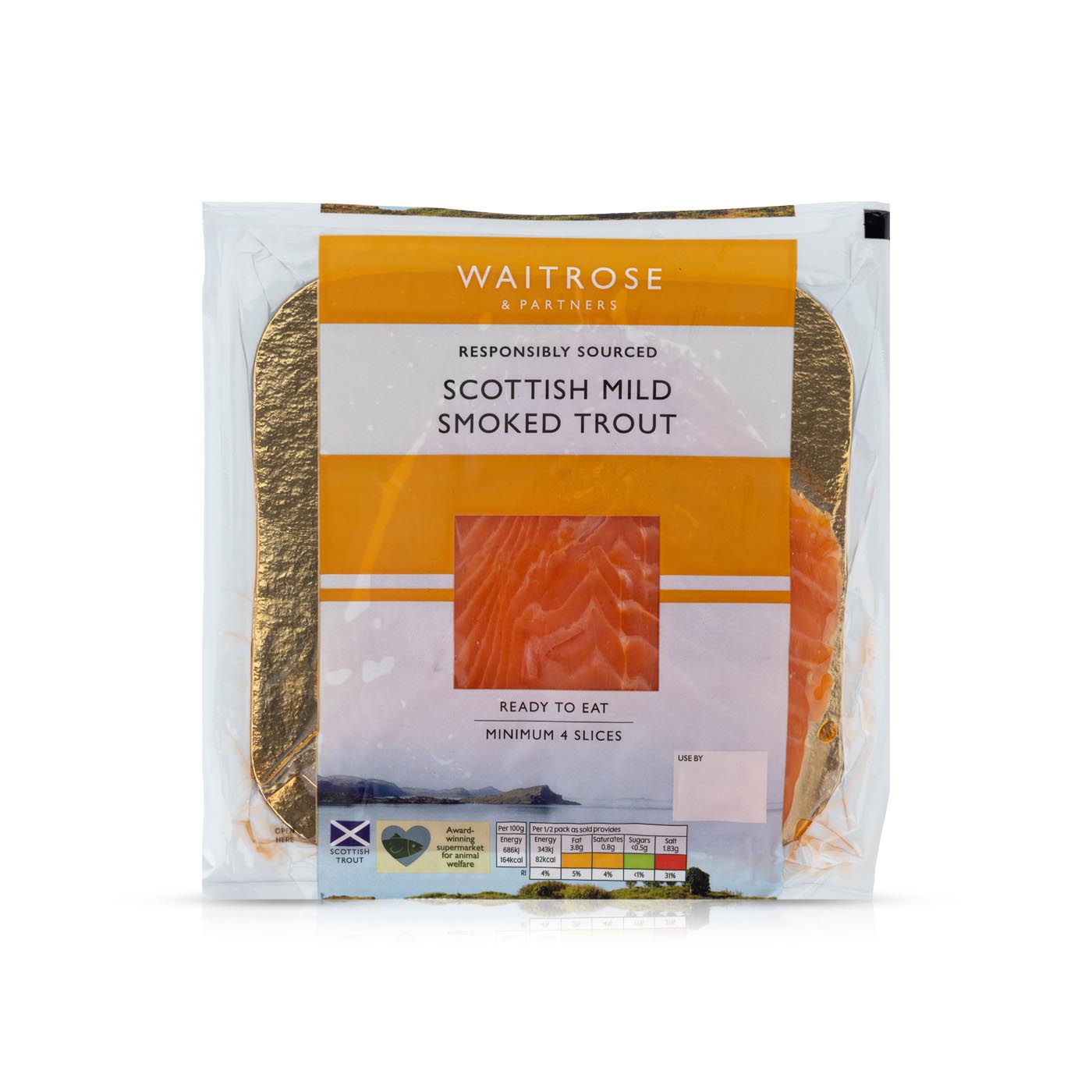 Waitrose Mild Smoked Rainbow Trout 100g