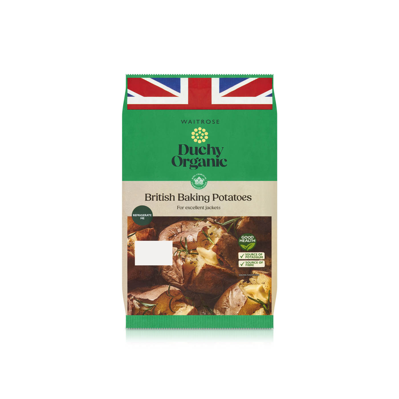 Waitrose Duchy Organic British Baking Potatoes 700g