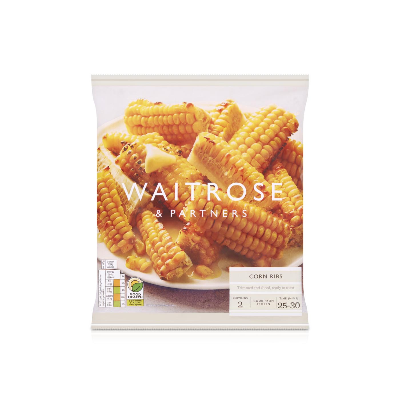 Waitrose Frozen Corn Ribs 500g