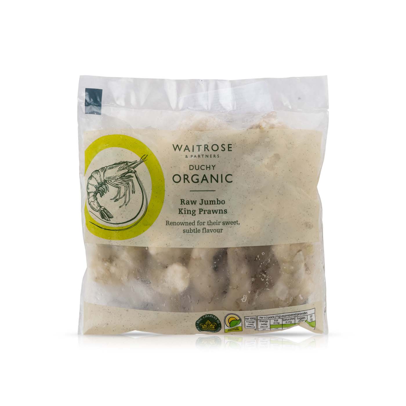 Waitrose Frozen Raw King Prawns 180g