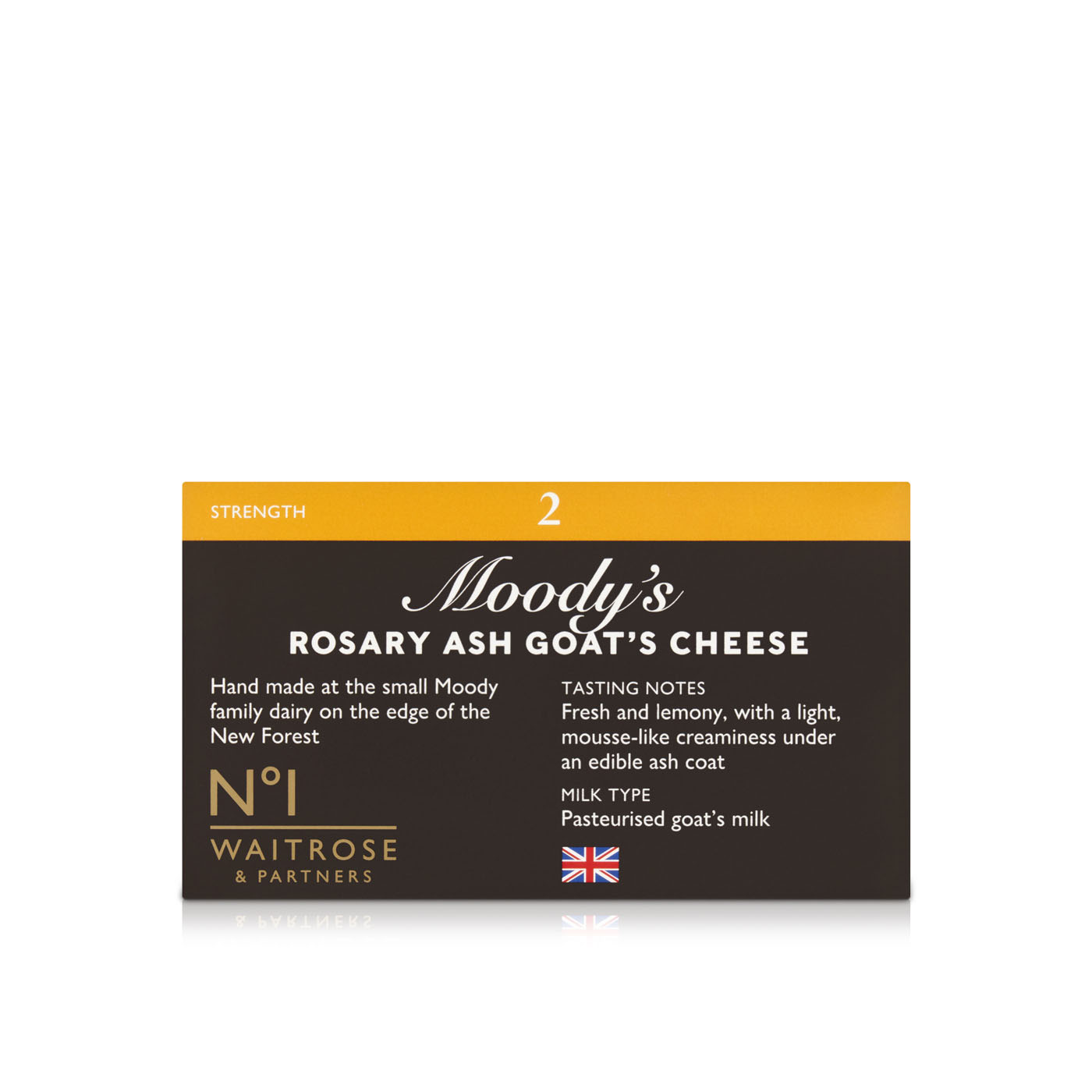 Waitrose No1 Moody's Rosary Ash Goat's Cheese 100g
