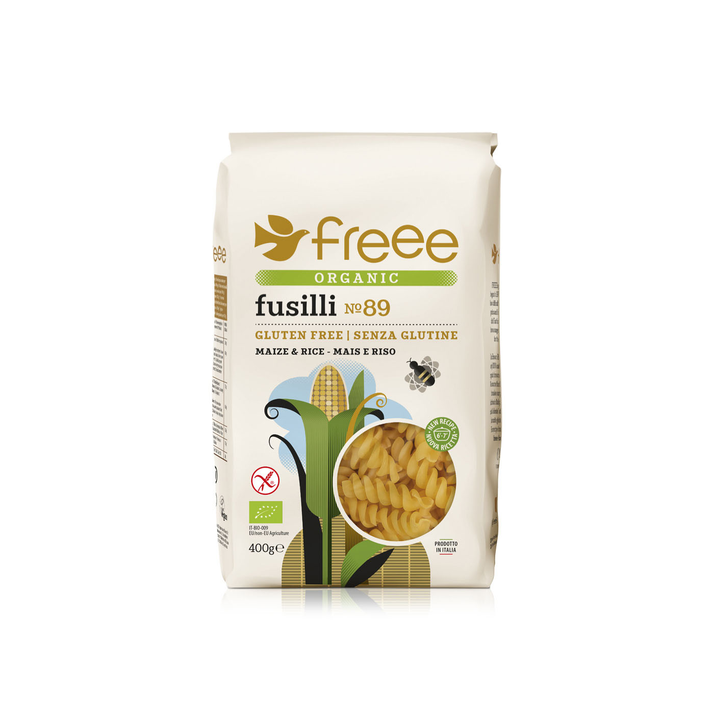 Freee Gluten Free Organic Maize & Rice Fusilli Pasta 400g