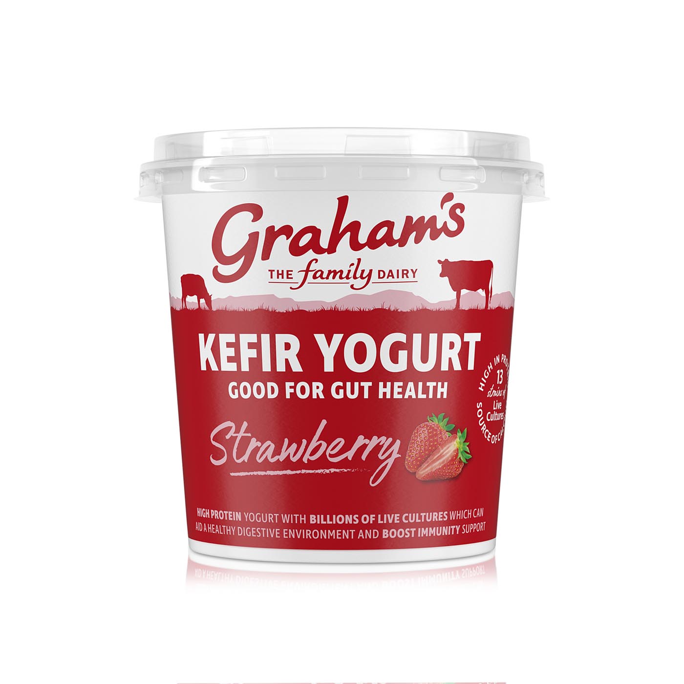 Graham's Kefir Yogurt Strawberry 350g