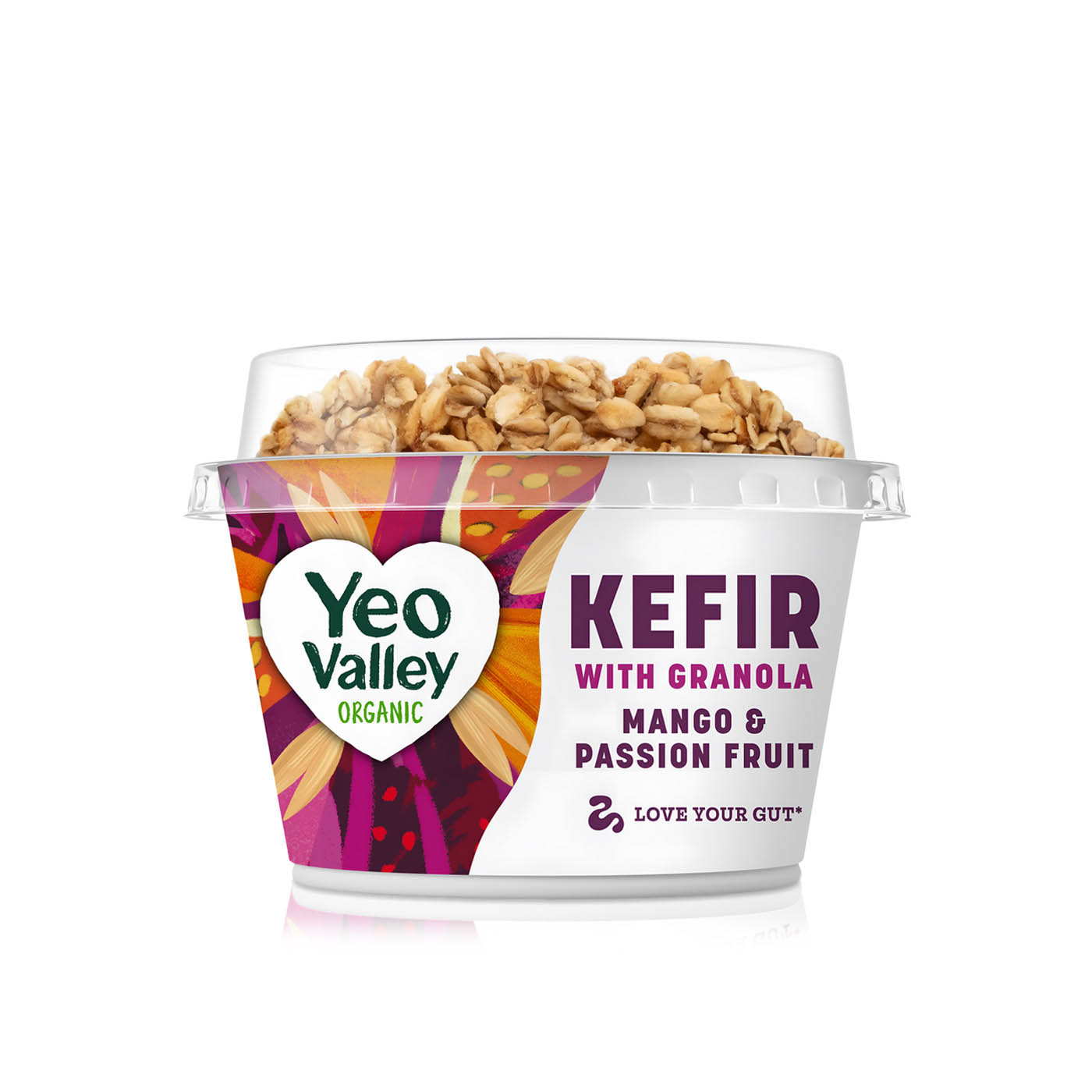 Yeo Valley Organic Kefir Yoghurt Mango & Passion Fruit with Granola 180g