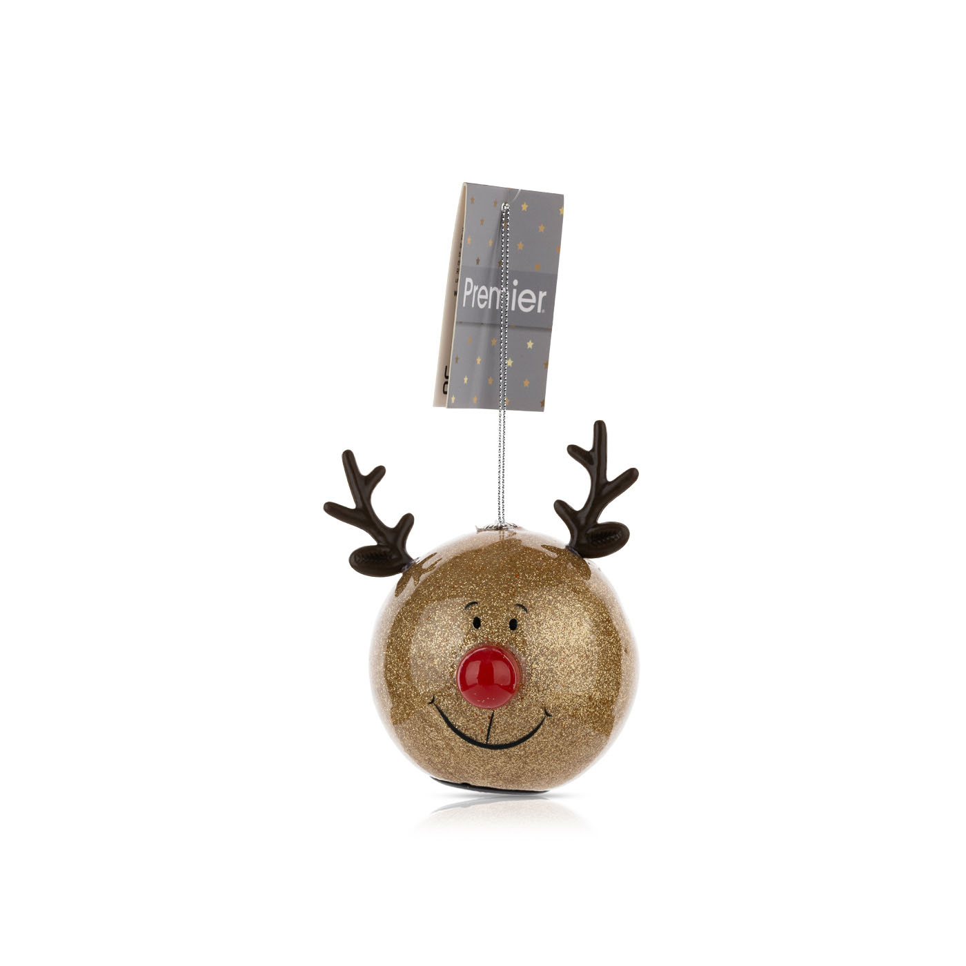 Premier Light Up Reindeer Bauble