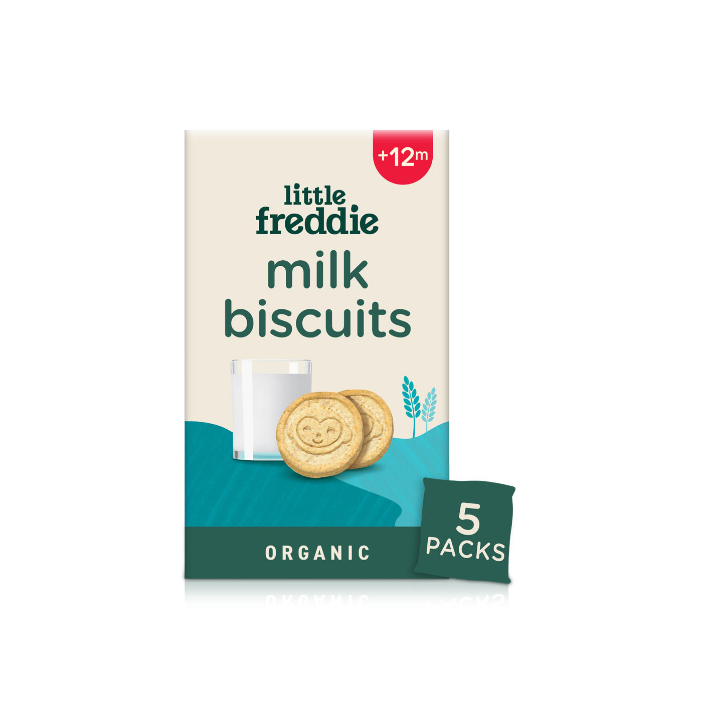 Little Freddie Organic Milk Biscuits Baby Food Snack (+12m) 100g