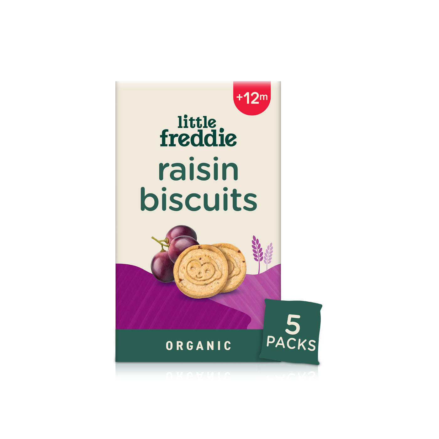 Little Freddie Organic Raisin Biscuits Baby Food Snack (+12m) 100g