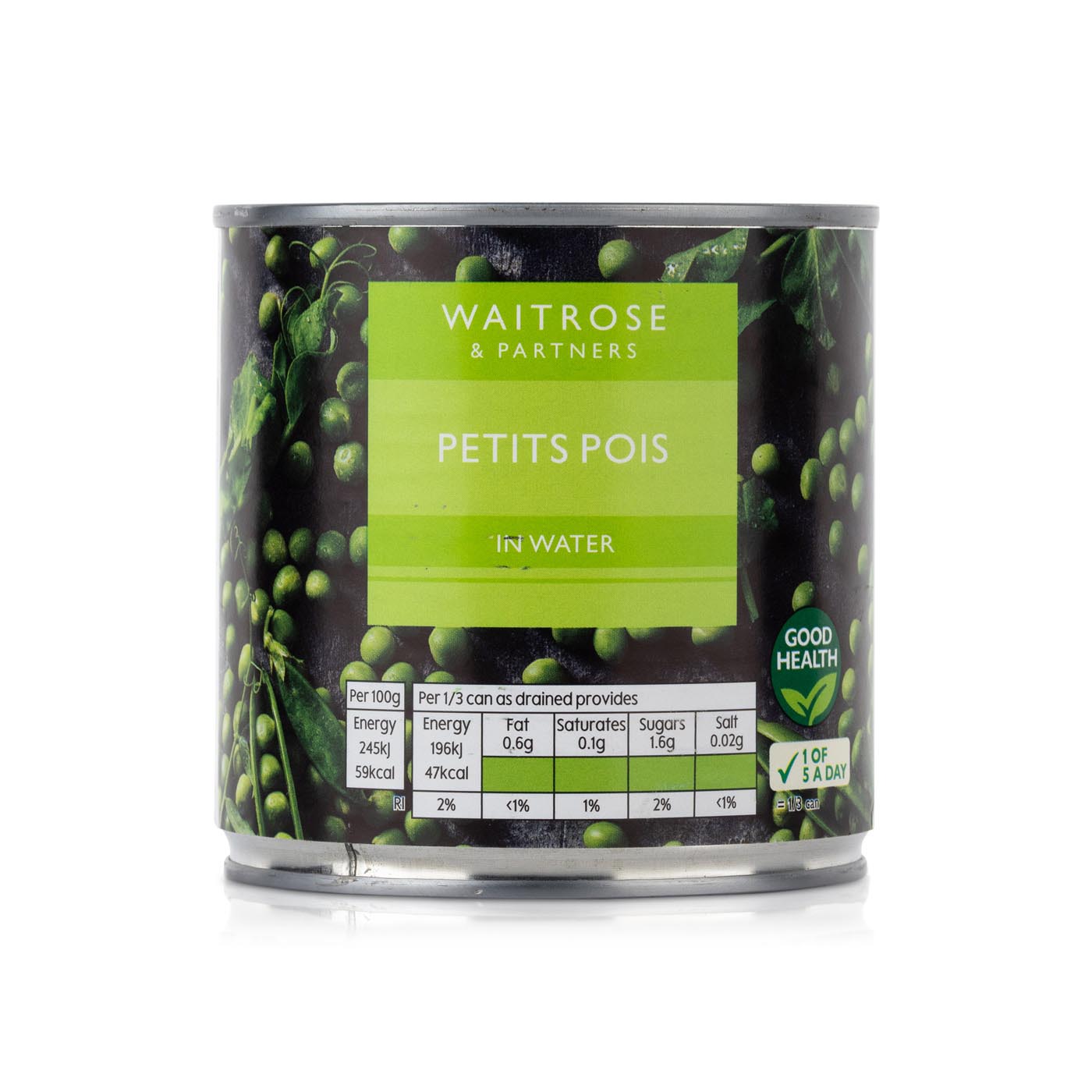 Waitrose Petits Pois in Water 400g