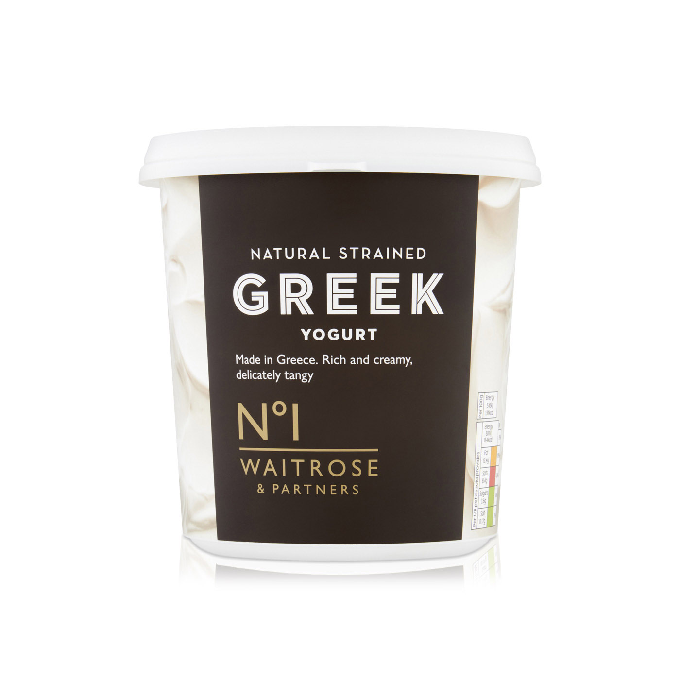 Waitrose No1 Natural Strained Greek Yogurt 1kg