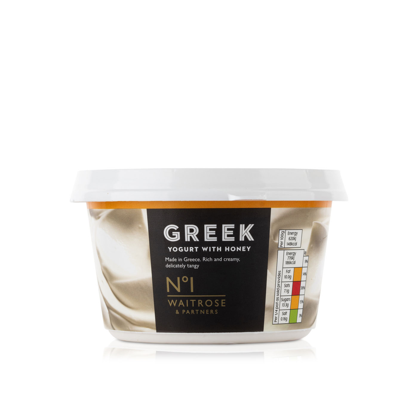 Waitrose No1 Honey Strained Greek Yogurt 500g