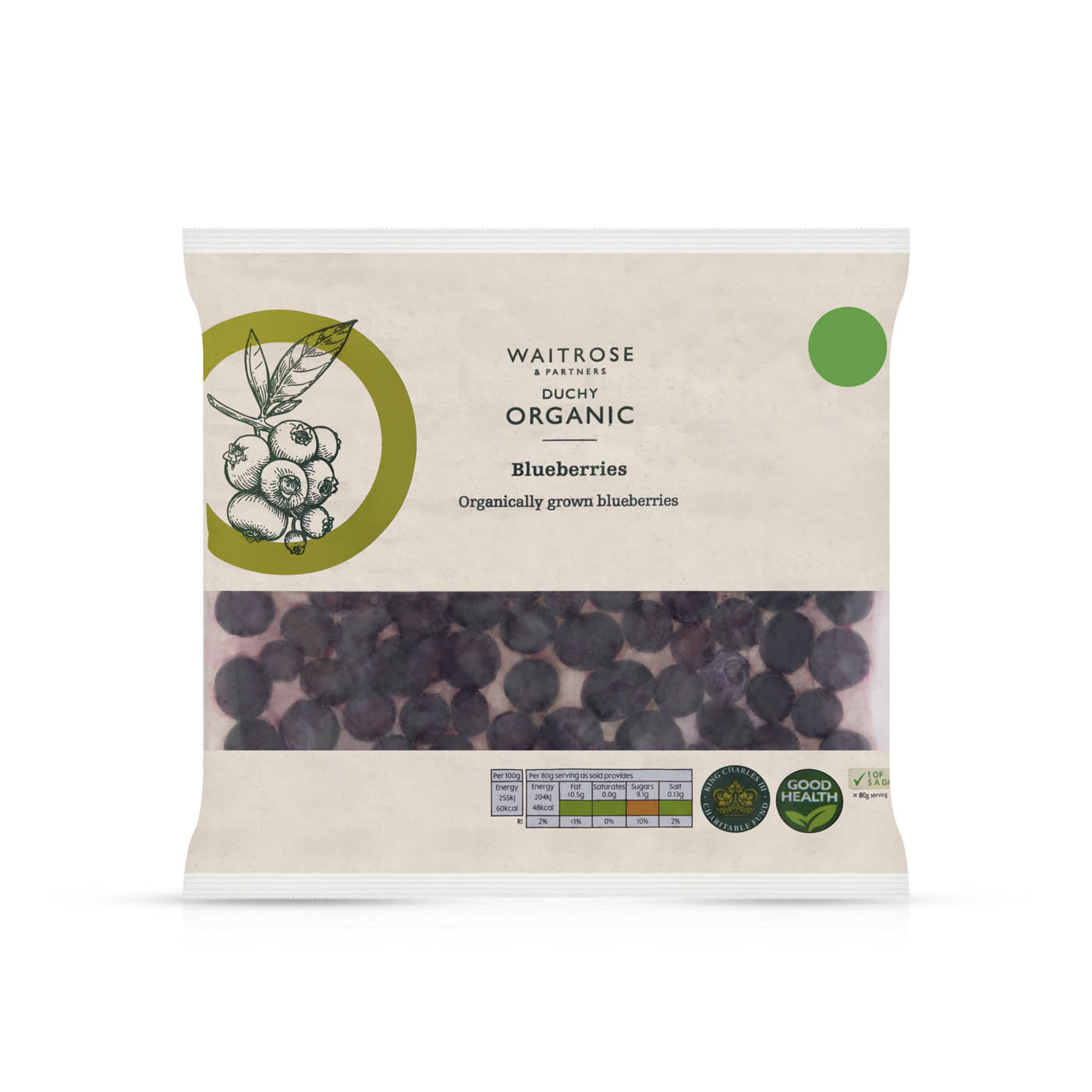Waitrose Frozen Duchy Organic Blueberries 200g