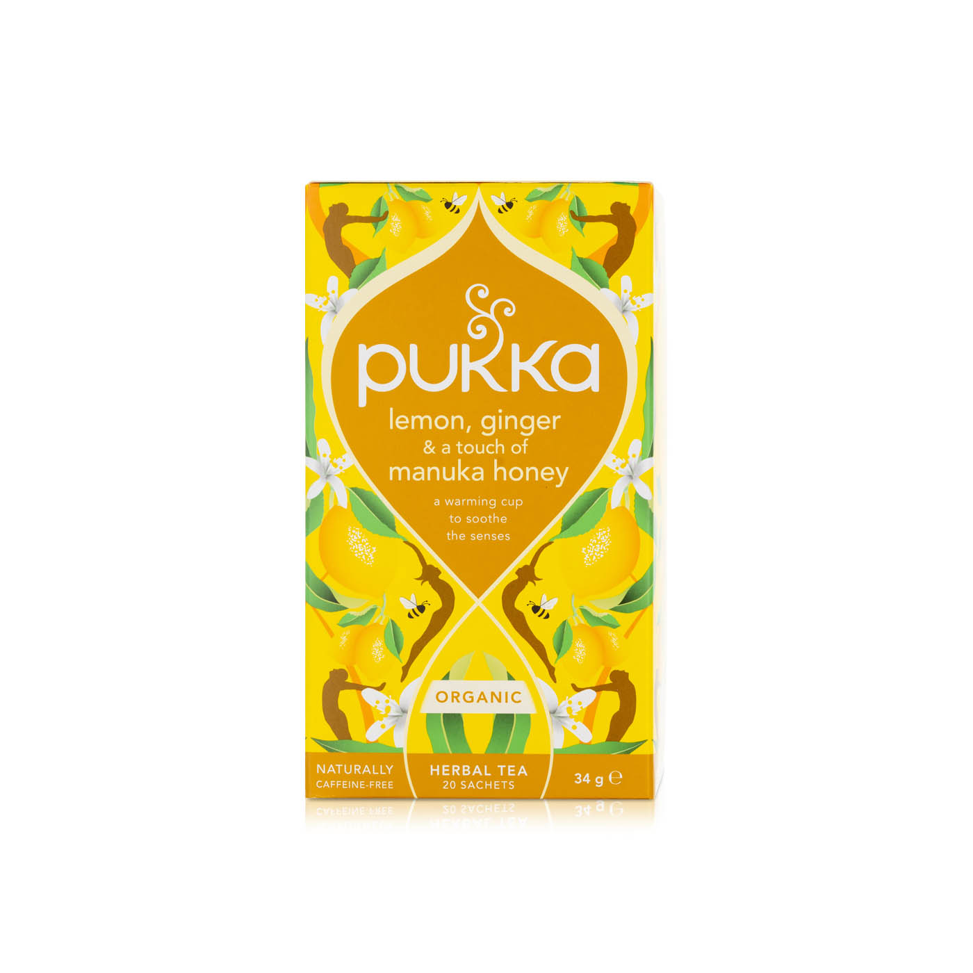 Pukka Organic Lemon, Ginger & Manuka Honey Herbal Tea 20 Sachets 34g