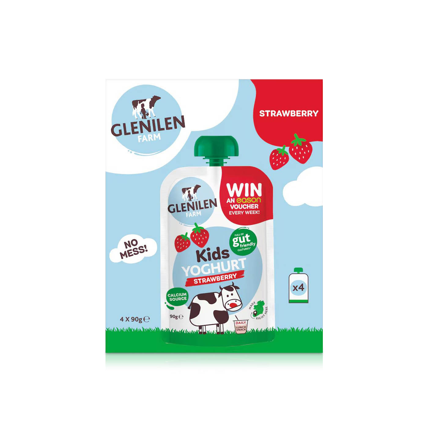 Glenilen Farm Kids Yoghurt Strawberry 360g
