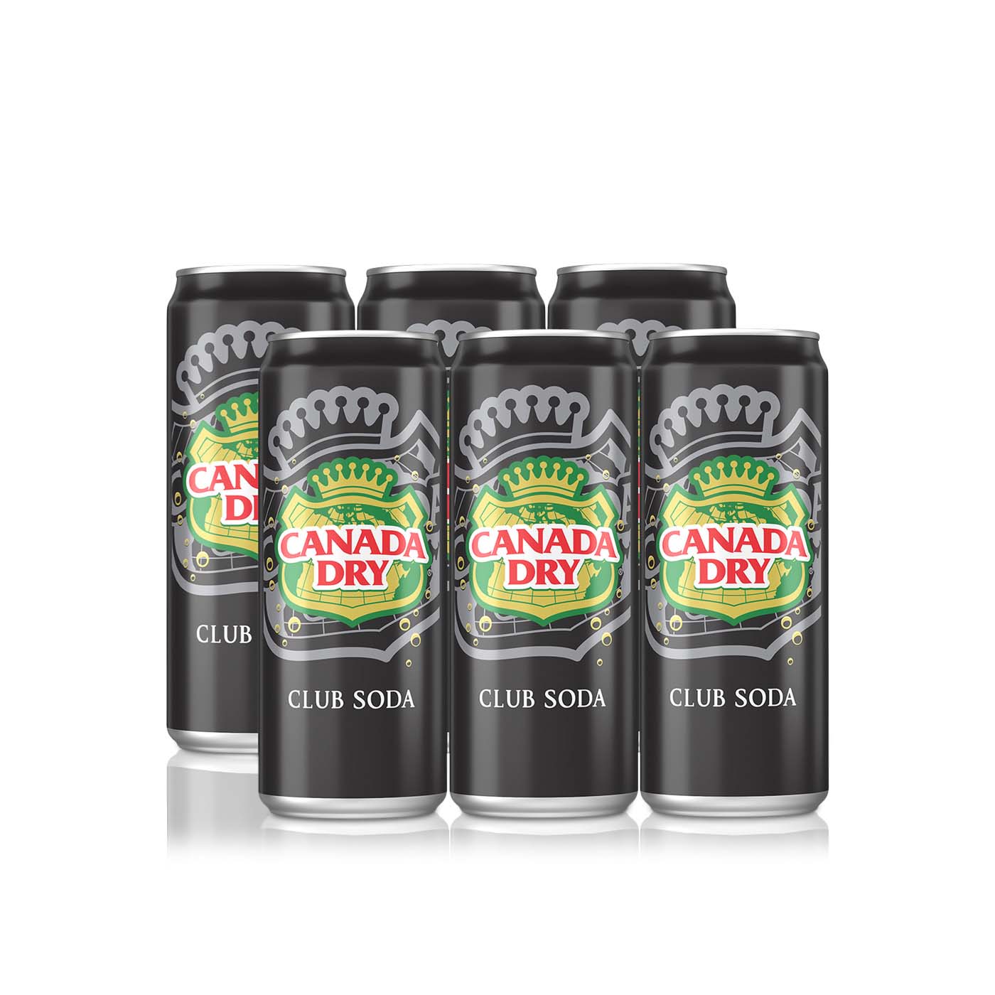 Canada Dry Club Soda 330ml x 6