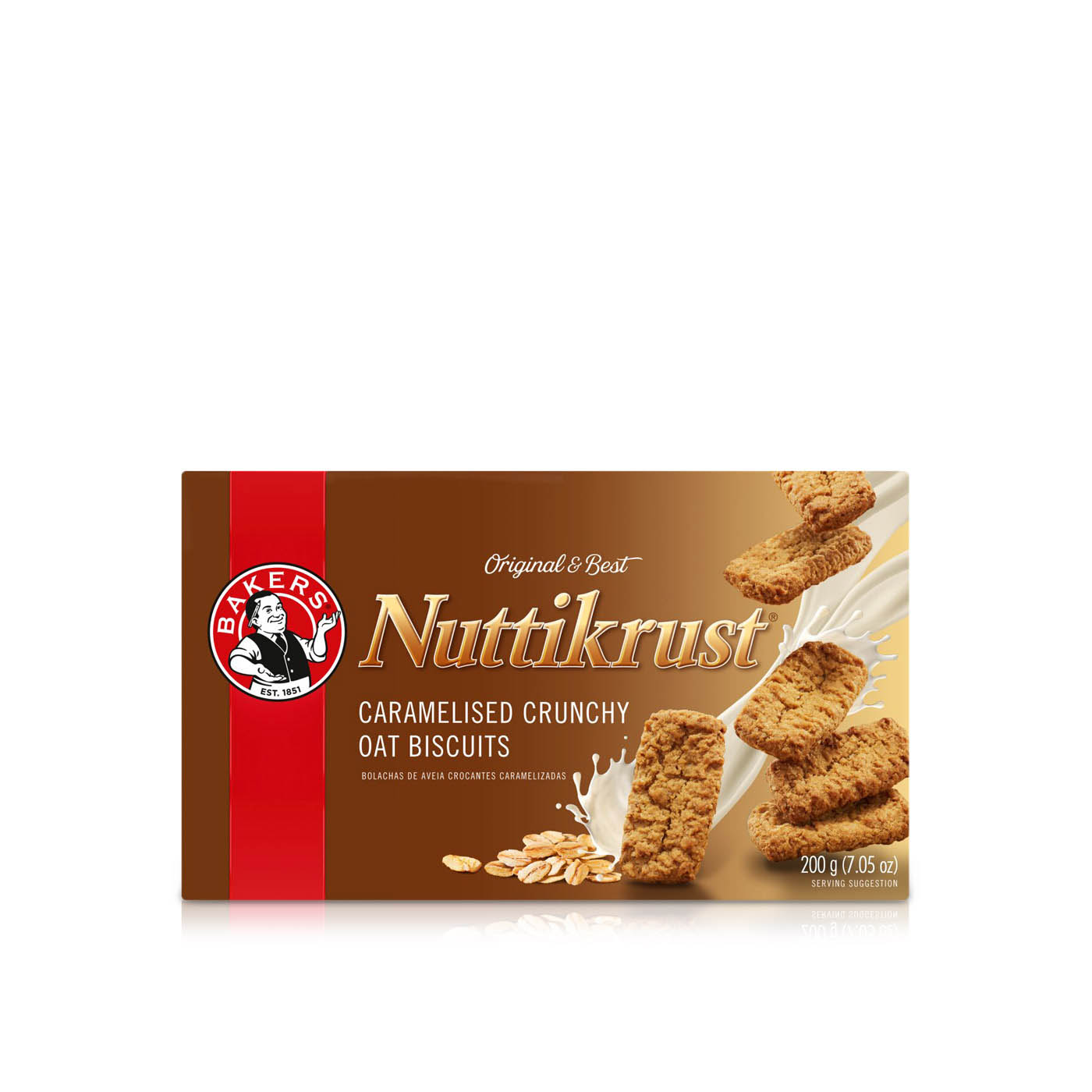 Bakers Original Nuttikrust Caramelised Oat Biscuits 200g