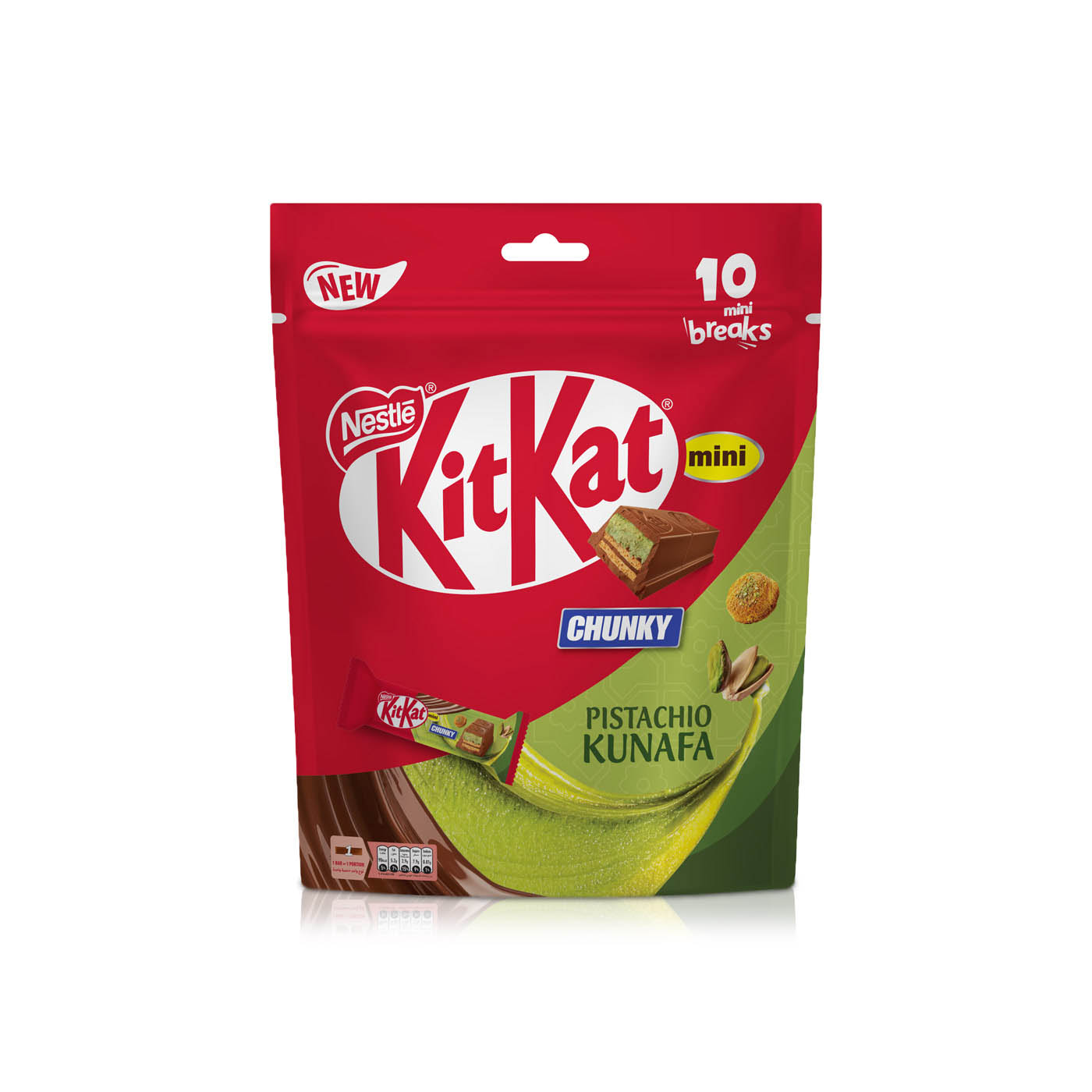 KitKat Chunky Mini Pistachio Kunafa Chocolate 166g