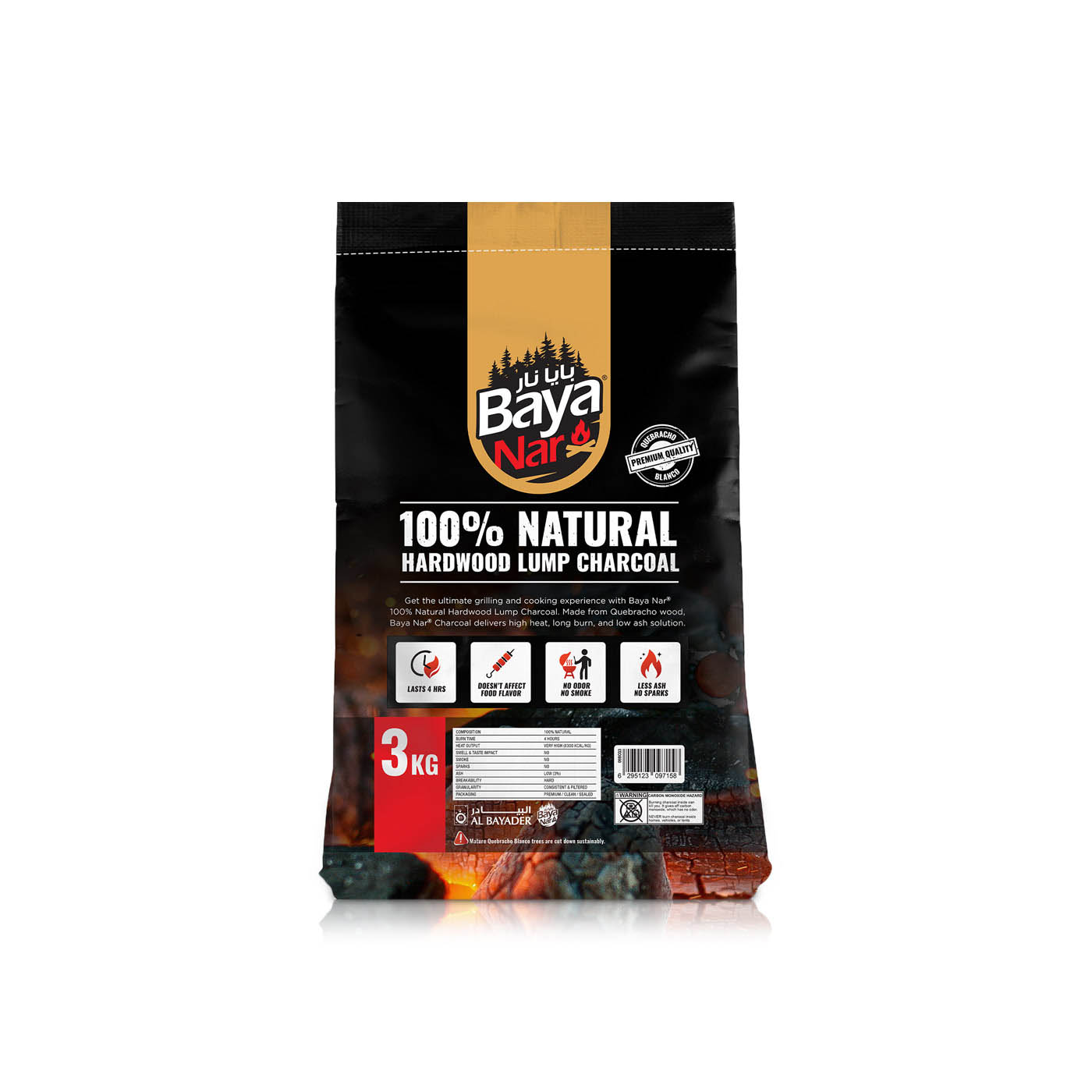 Baya Nar BBQ Charcoal 3kg
