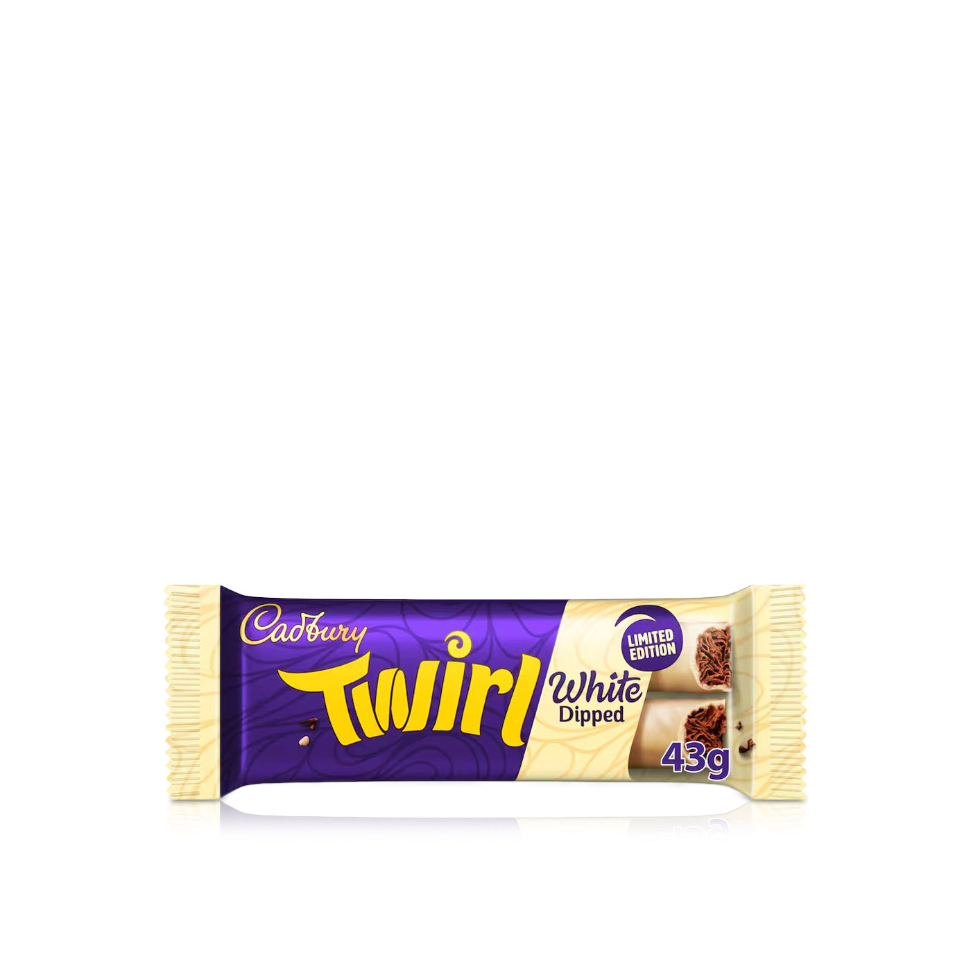 Cadbury Twirl White Dipped Chocolate Bar 43g