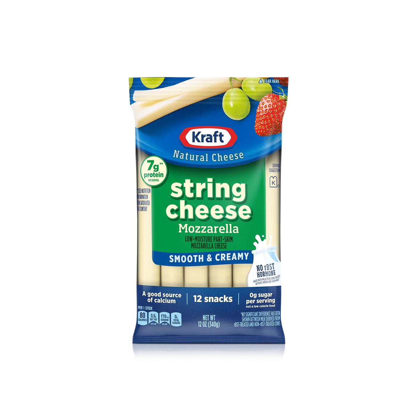 Kraft Mozzarella String Cheese 340g