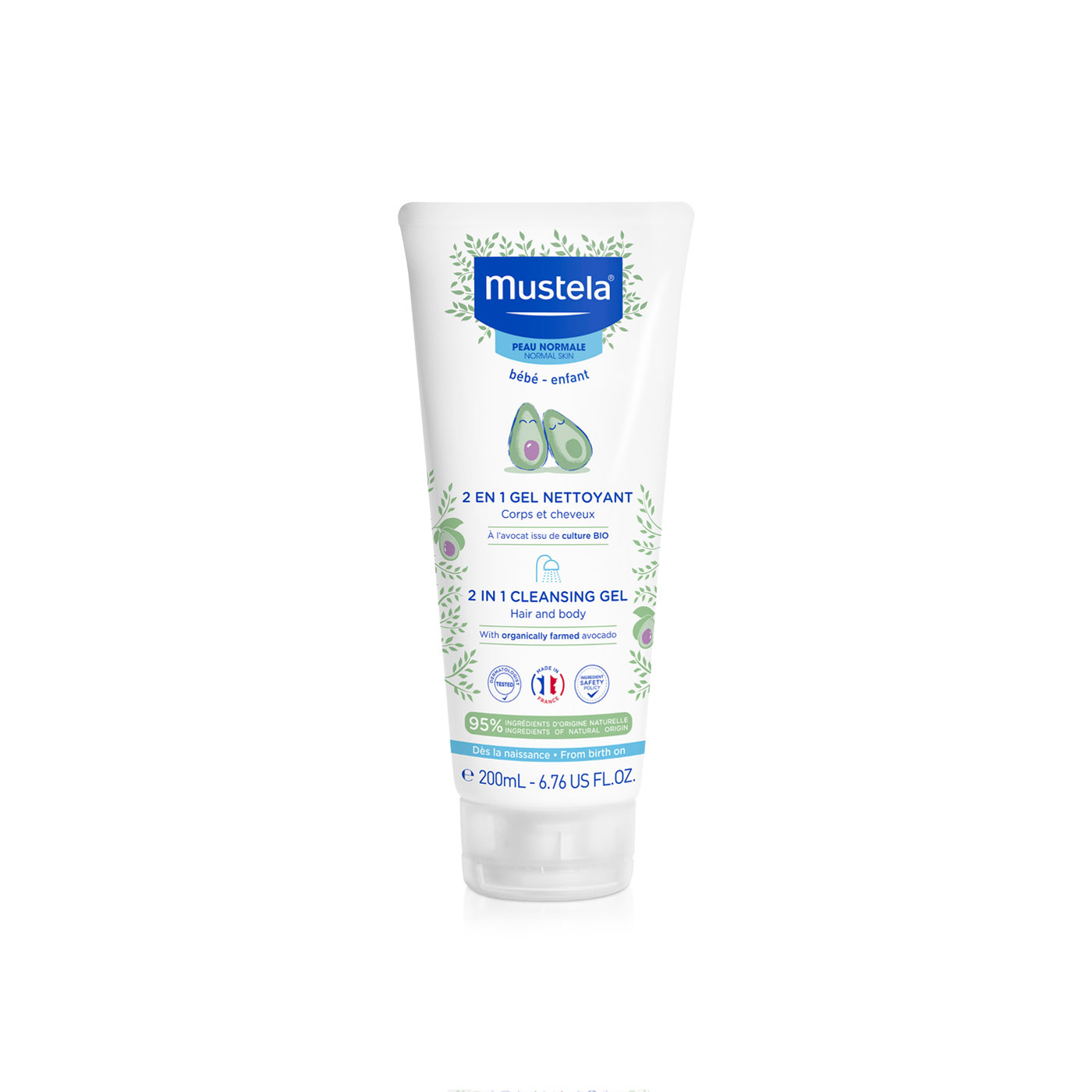 Mustela 2 in 1 Cleansing Gel Baby 200ml