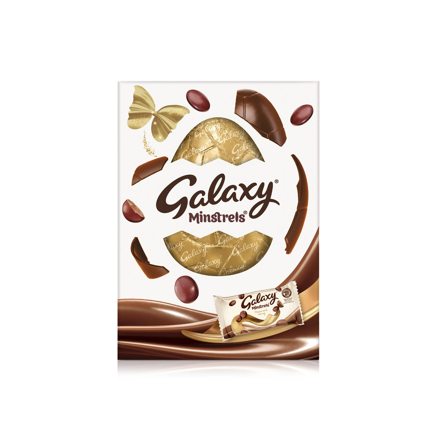 Galaxy Minstrels Milk Chocolate Large Easter Egg 162g