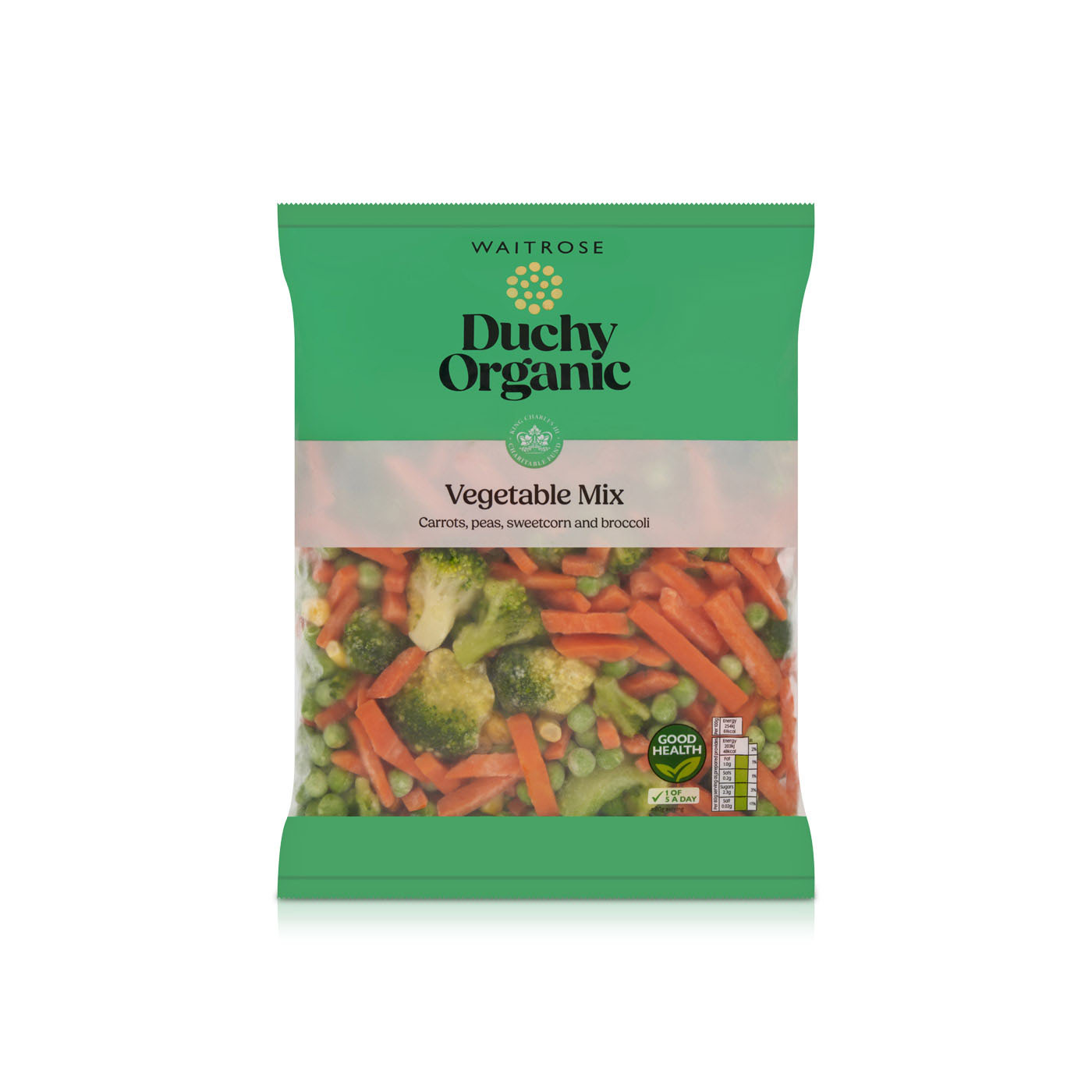 Waitrose Frozen Duchy Organic Frozen Vegetable Mix 750G