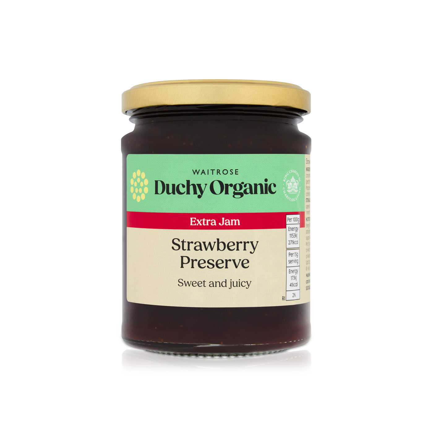 Waitrose Duchy Organic Strawberry Preserve 340g