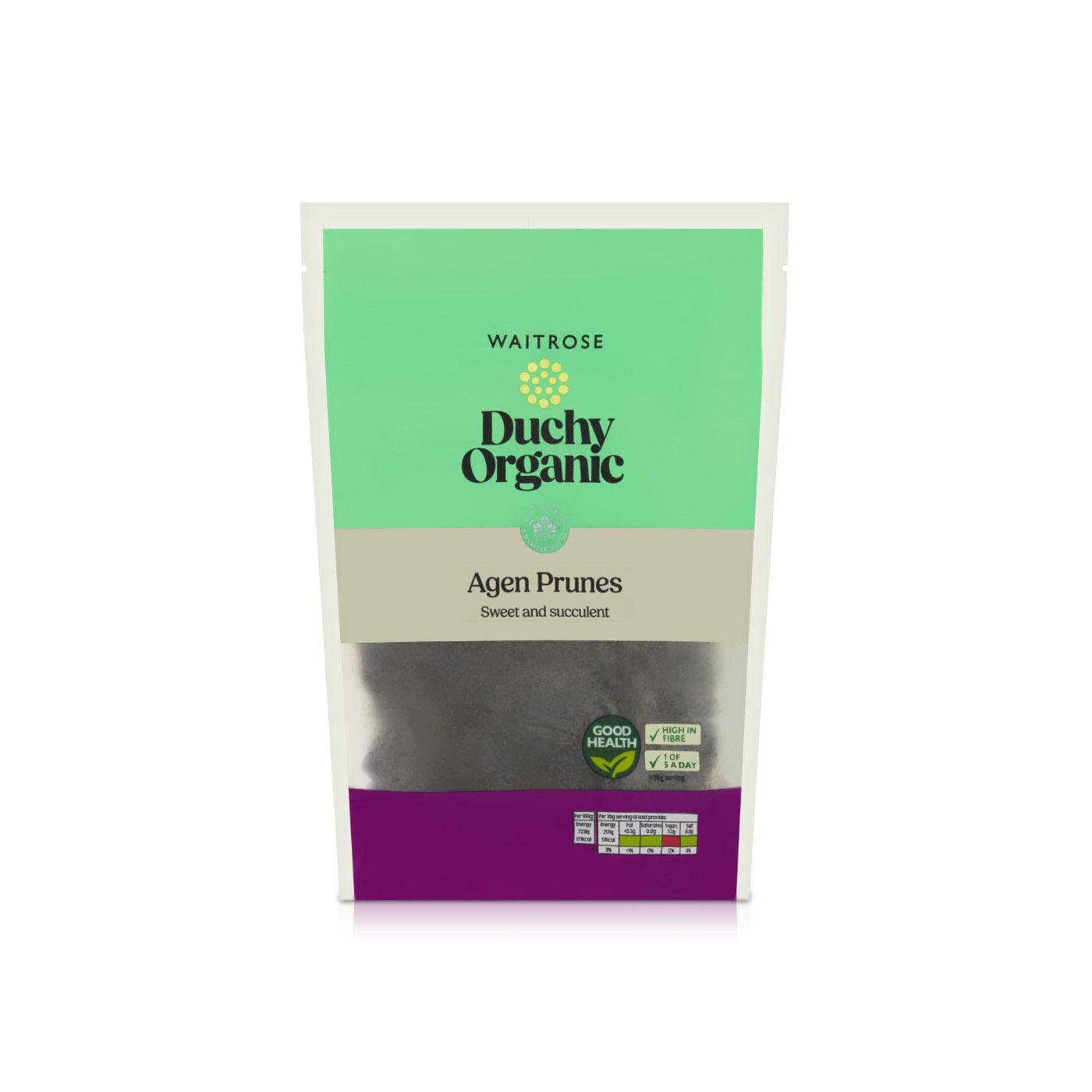 Waitrose Duchy Organic Agen Prunes 250g