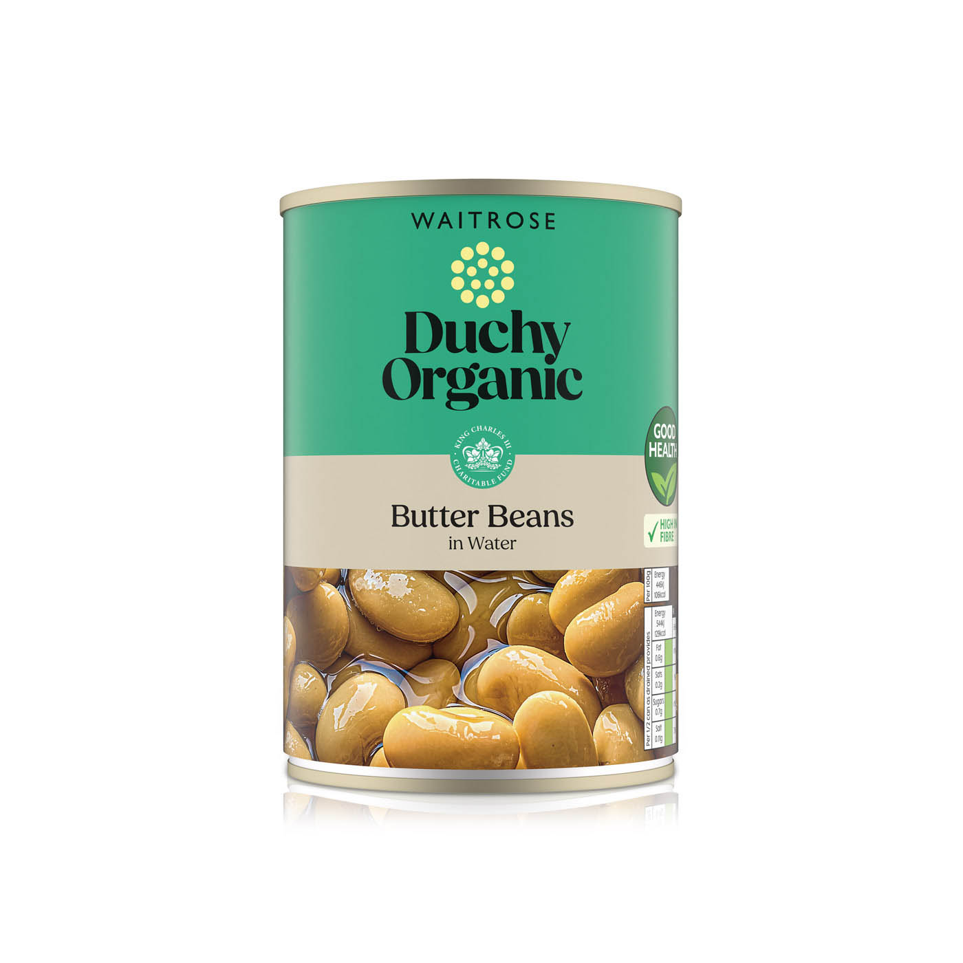 Waitrose Duchy Organic Butter Beans in Water 400g