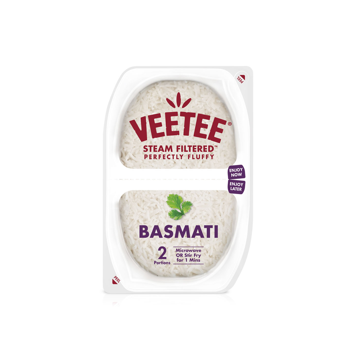 Veetee Steam Filtered Basmati Rice 250g
