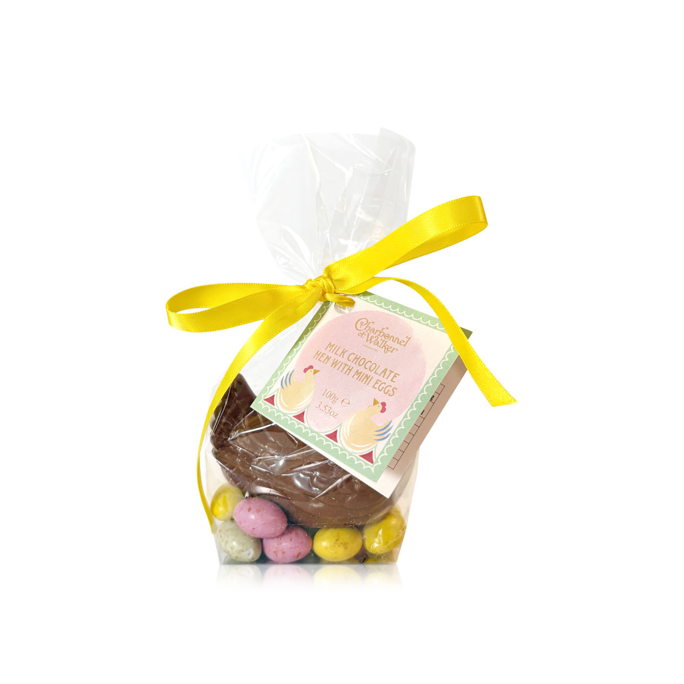 Charbonnel et Walker Chocolate Hen Egg & Mini Eggs 100g