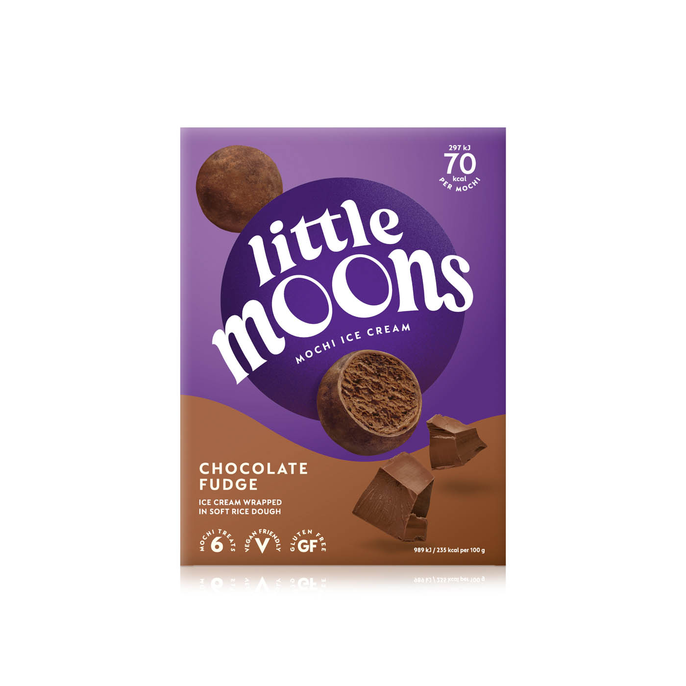 Little Moons Frozen Chocolate Fudge Mochi Ice Cream 180g