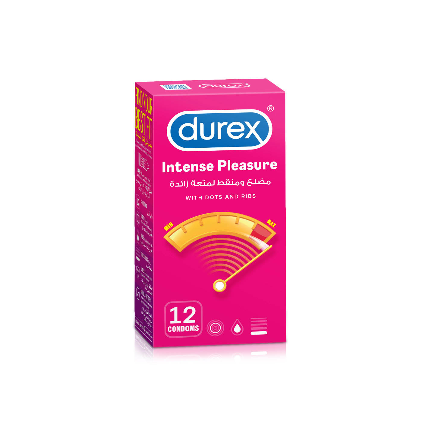 Durex Intense Pleasure Condoms x 12