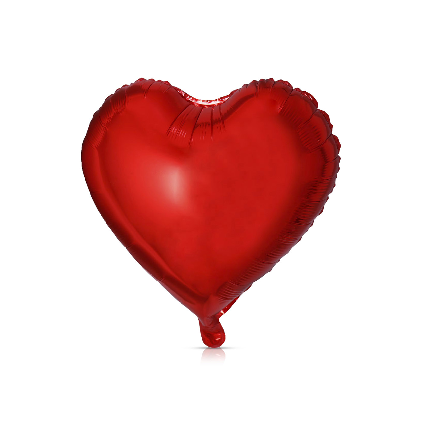 Party Magic Heart Shaped Foil Balloon Red 5 Pack