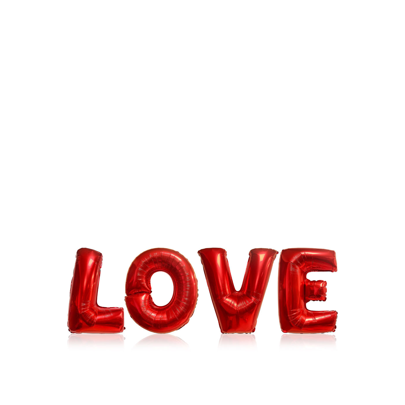 Party Magic Love Foil Balloons Set Red 32 Inches