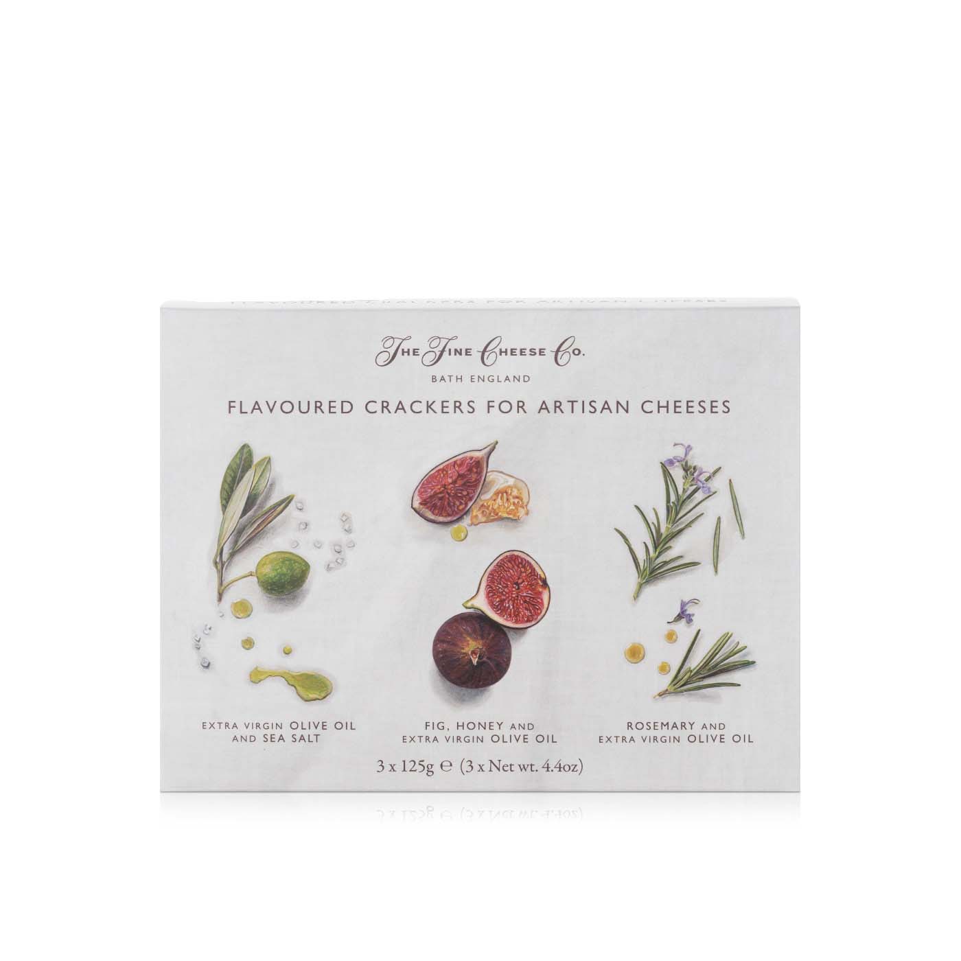 The Fine Cheese Co Flavoured Cracker Selection Box 375g