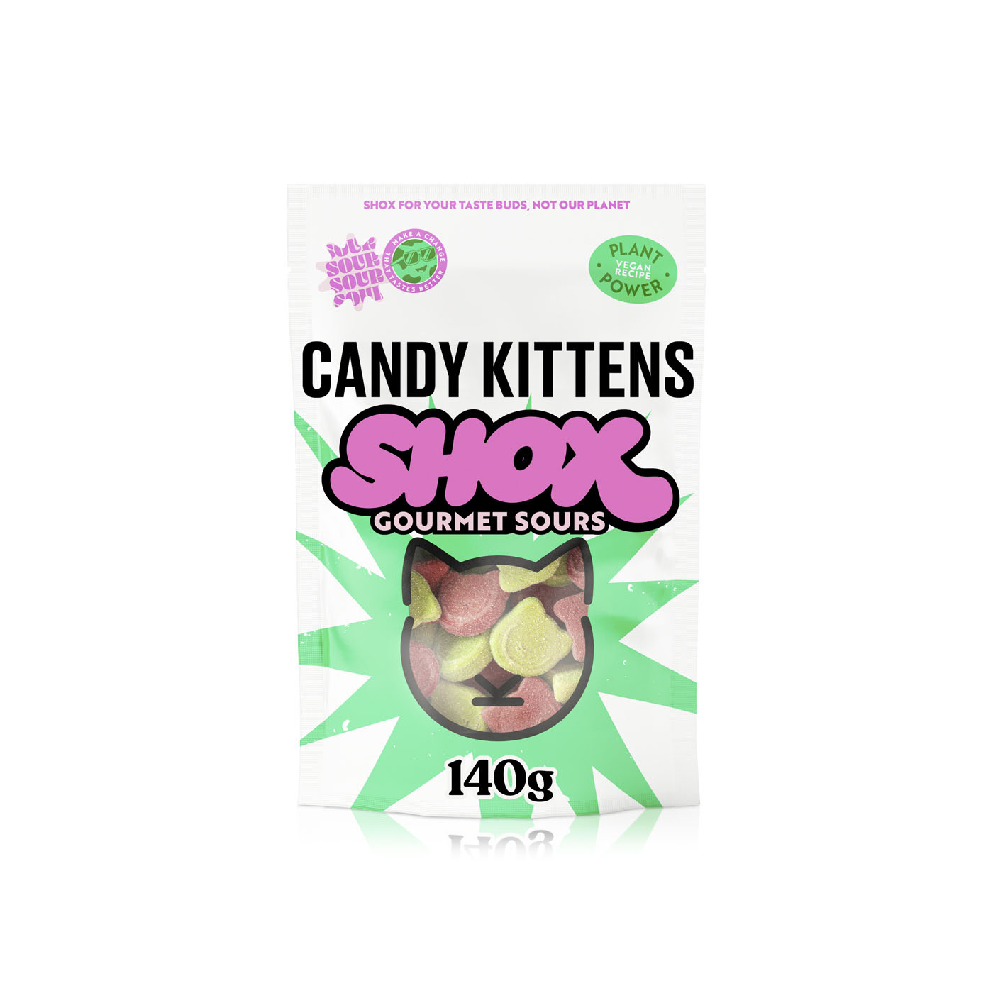 Candy Kittens Sour Shox Sweets 140g