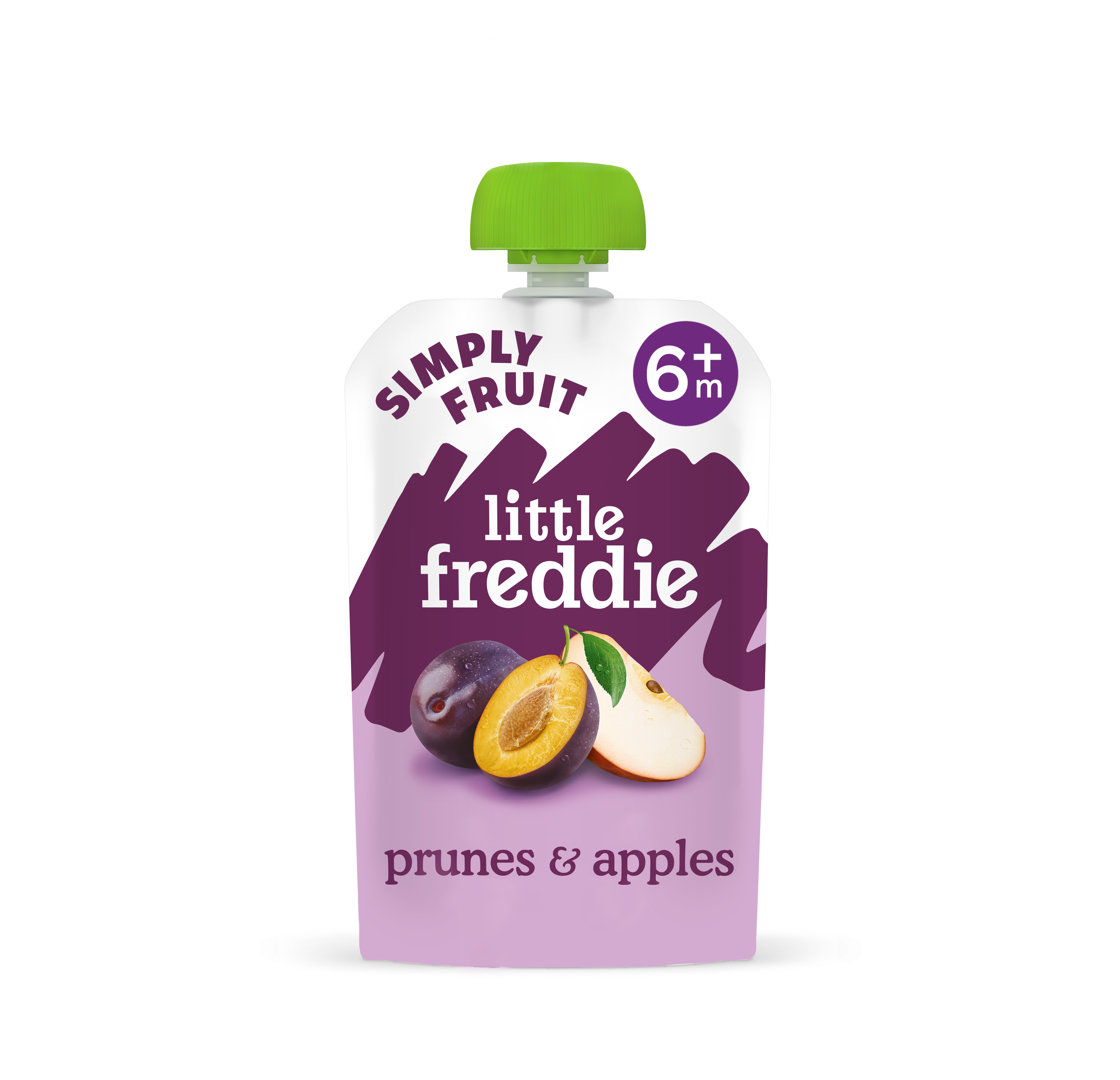 Little Freddie Organic Prunes & Apples baby food pouch +6m 100g