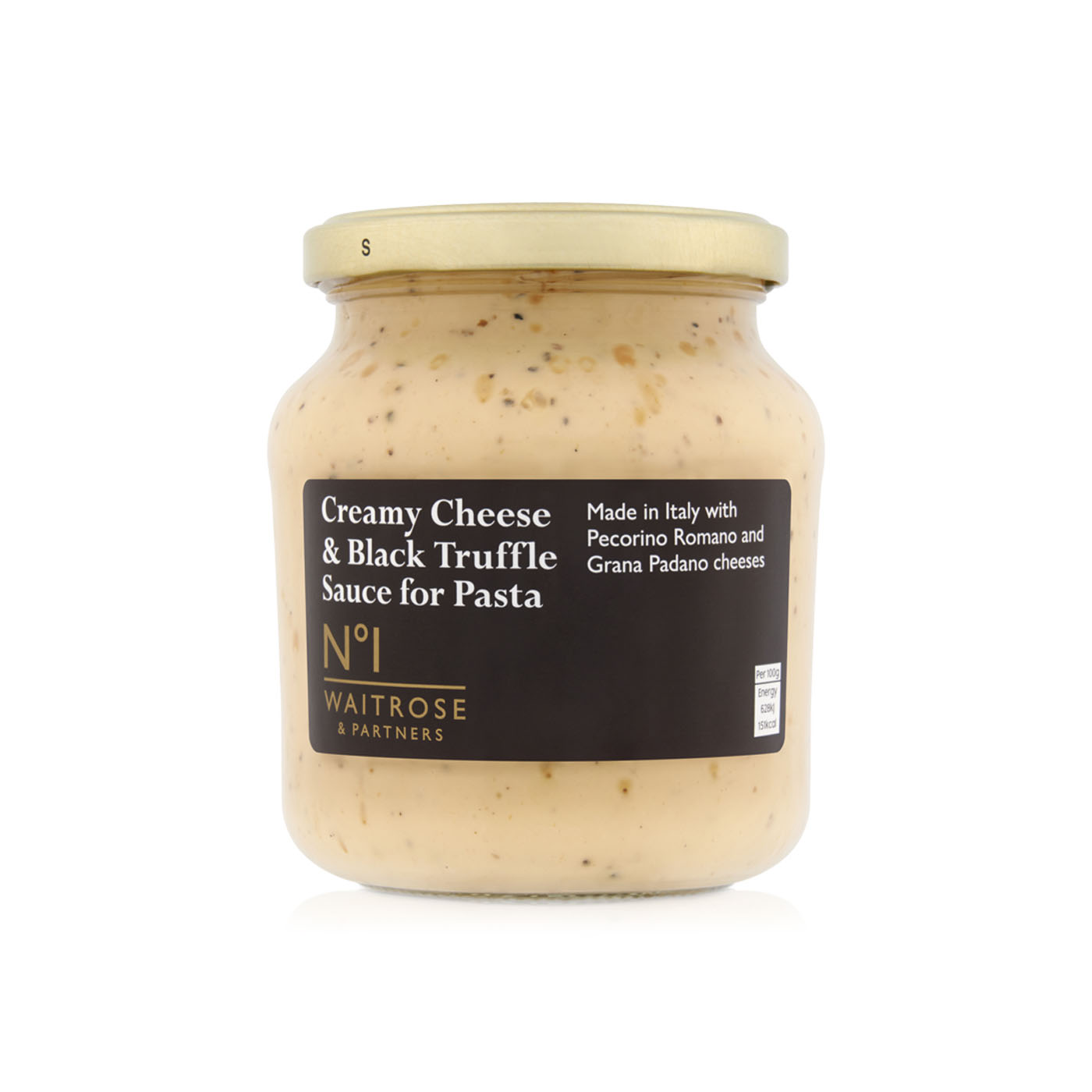 Waitrose Creamy Cheese & Black Truffle Sauce 290g