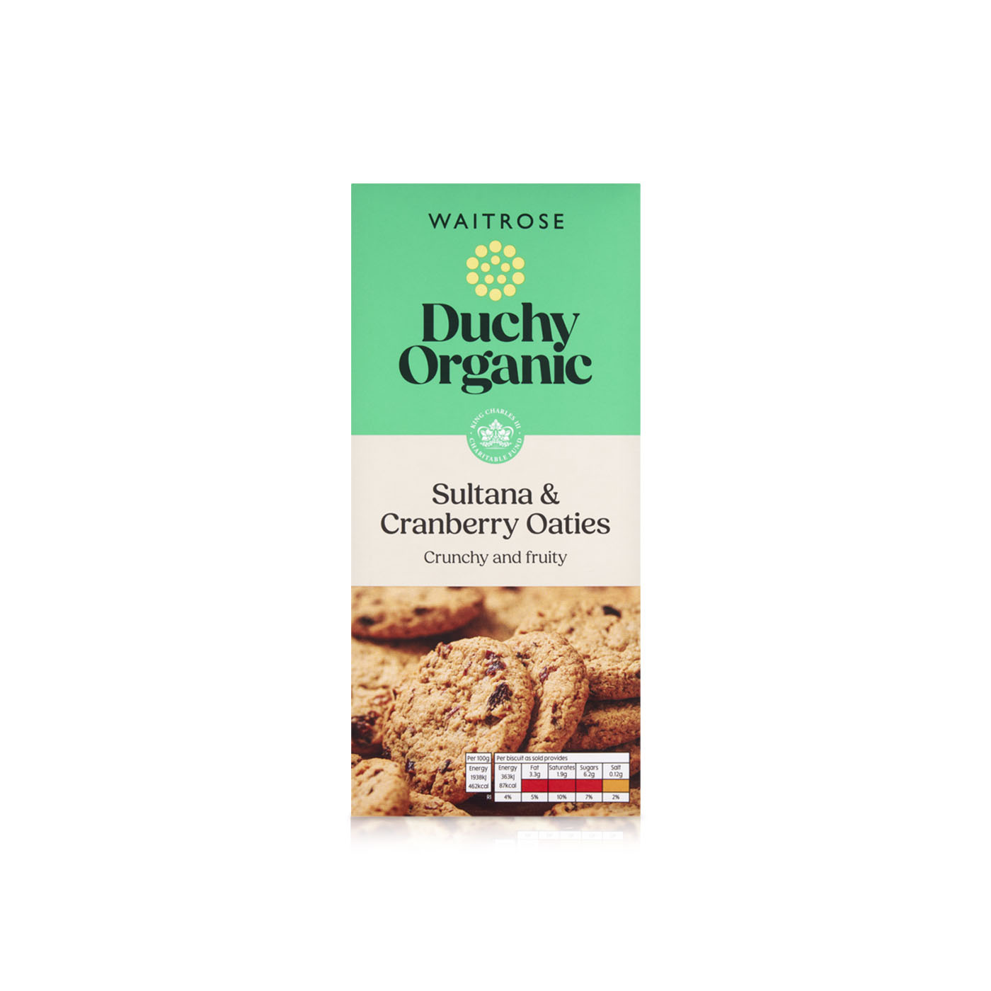 Waitrose Duchy Organic Sultana & Cranberry Oaties Biscuits 150g