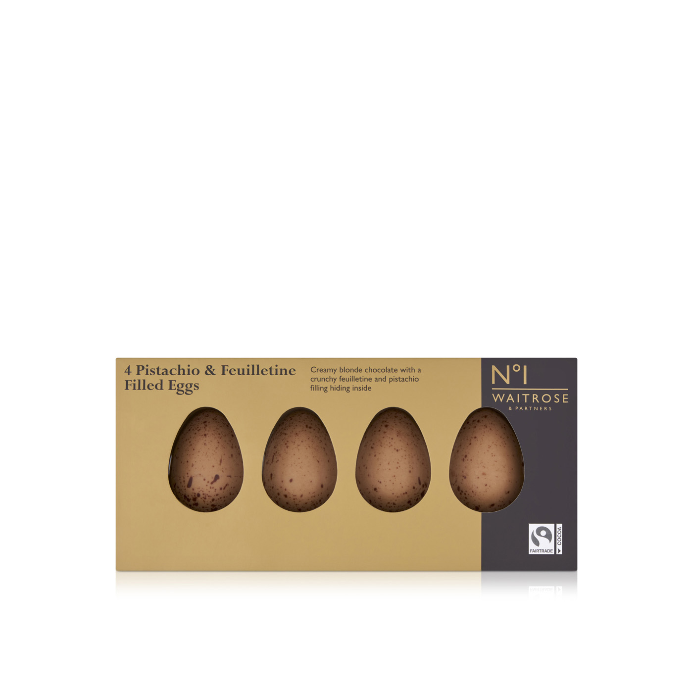 Waitrose Pistachio & Feuilletine Filled Eggs Chocolate 152g