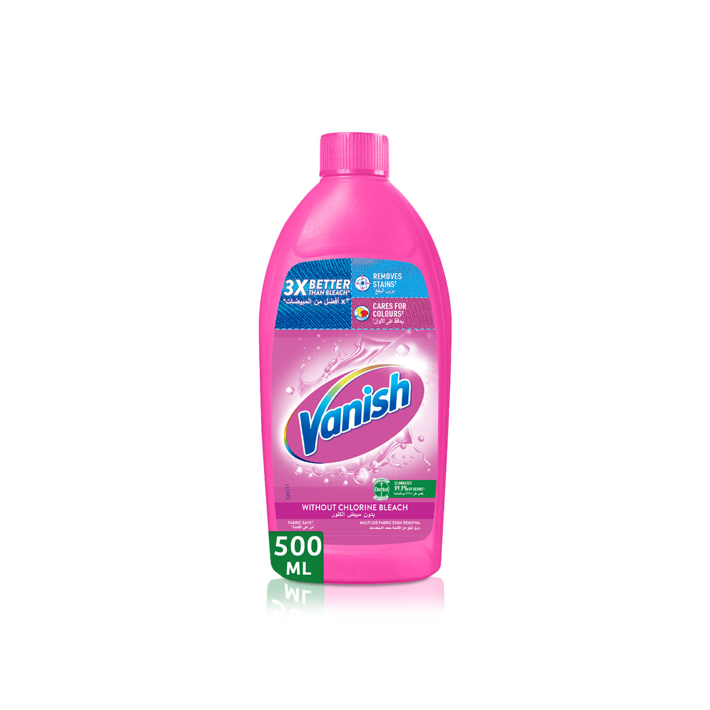 Vanish Liquid Fabric Stain Remover for Coloured & White Clothes 500ml