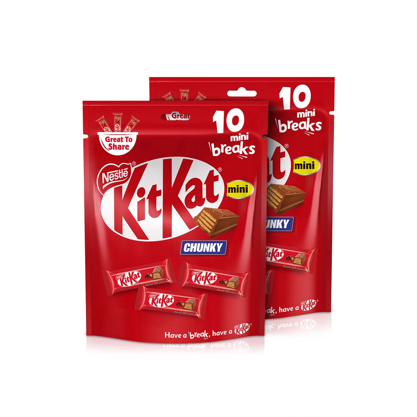 KitKat Chunky Minis Bag Chocolate 160g x 2