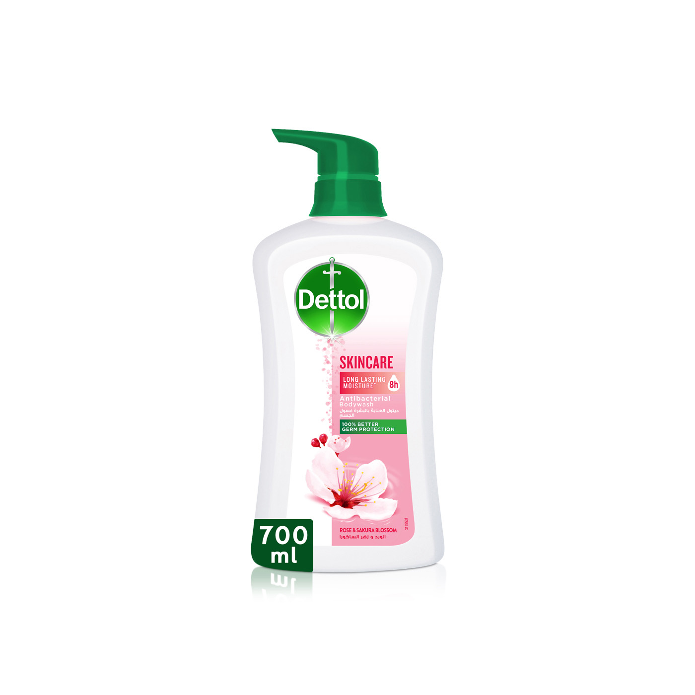 Dettol Skincare Rose & Sakura Blossom Scent Shower Gel & Body Wash 700ml