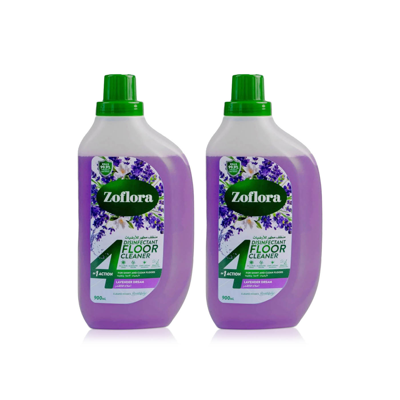 Zoflora Lavender Floor Cleaner 900ml x 2